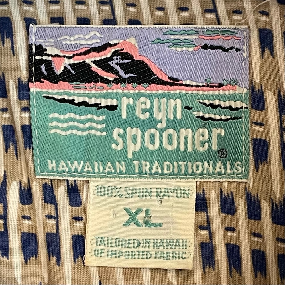 Reyn Spooner California Map Hawaiian Shirt XL Aloha Camp Shirt Vintage Y2K Retro - Picture 7 of 8